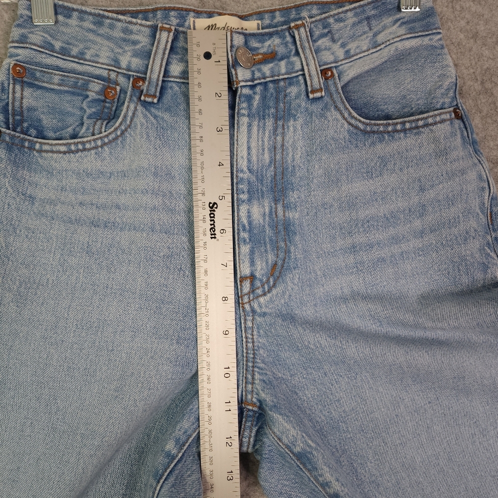 Madewell Curvy '90s Straight Jean Jeans Mercer Wash NM283 Blue Light Sz 24 - Picture 7 of 9